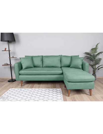 imagem de Sofá Chaise Longue Direita Sofia Verde Água1