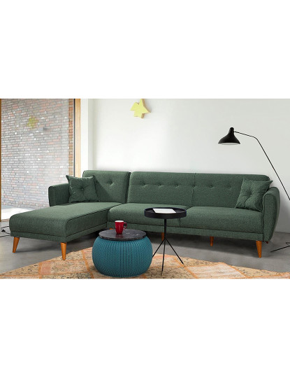 imagem de Sofá-Cama Chaiselongue Direita Aria Verde3