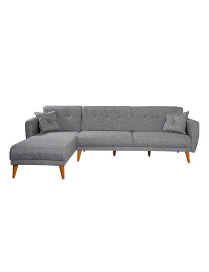 imagem de Sofá-Cama Chaiselongue Esquerda Aria Cinza Escuro1