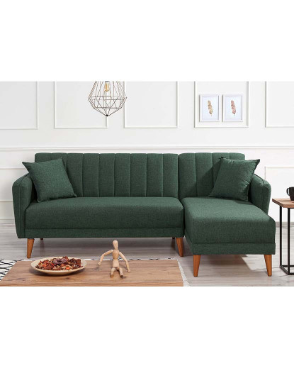 imagem de Sofá-Cama Chaiselongue Direita Aqua Verde Escuro2