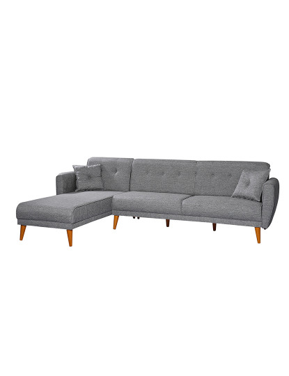 imagem de Sofá-Cama Chaiselongue Esquerda Aria Cinza Escuro8