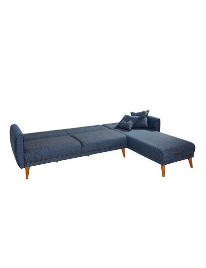 imagem de Sofá-Cama Chaiselongue Direita Aria Azul Escuro6