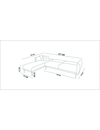 imagem de Sofá-Cama Chaiselongue Direita Aria Verde12