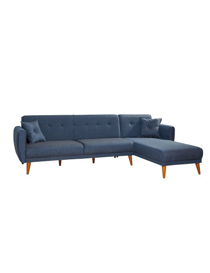 imagem de Sofá-Cama Chaiselongue Direita Aria Azul Escuro3