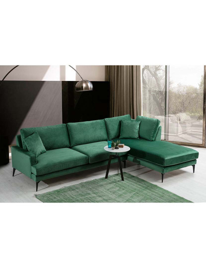 imagem de Sofá Chaise Longue Papira Verde3