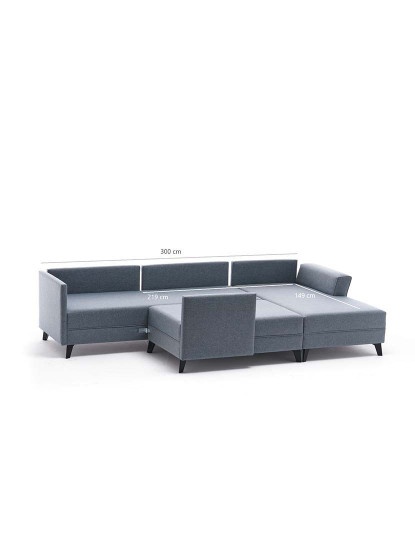 imagem de Sofa Cama Canto Eris Azul10