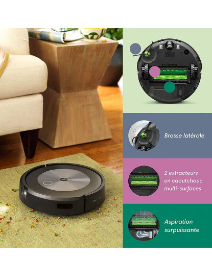 imagem de Robot Aspirador y Friegasuelos iRobot Roomba J7+ J755840 Grau A+39