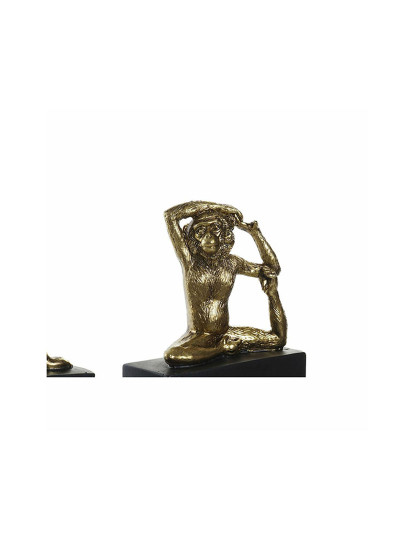 imagem de Figura Decorativa DKD Home Decor 4 Preto Dourado Resina Macaco Tropical (50 x 4,6 x 22,5 cm)2