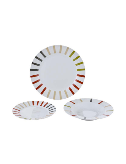 imagem de Conjunto 12Pc Pratos Porcelana Safari3