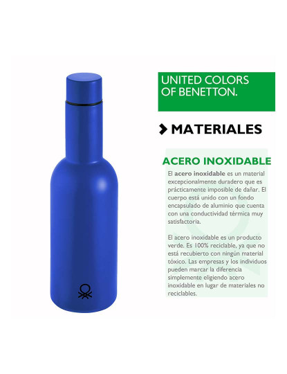 imagem de Garrafa de Água 550ml Aço Inoxidável Azul4