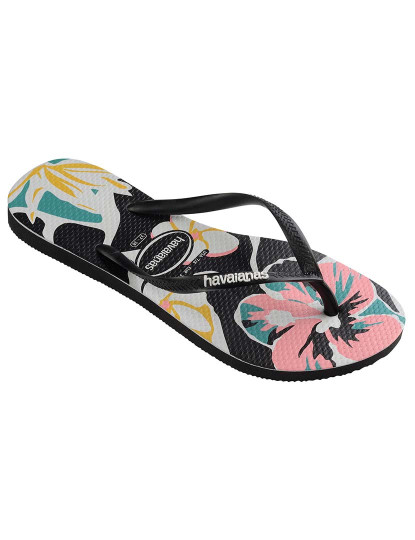 imagem de Havaianas Slim Floral Basic Preto 1