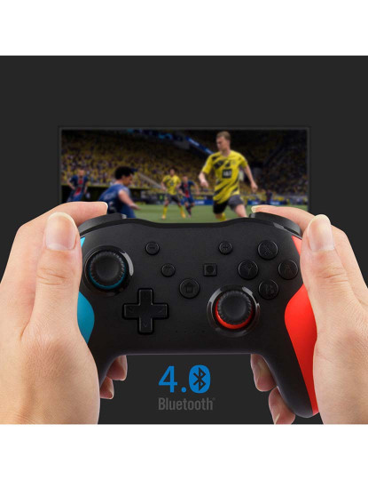 imagem de Controlador sem fio com conexão Bluetooth. Funções TURBO, giroscópio de 6 eixos e vibração. Compatível com N-SWITCH, PS3, PC, Smartphones...3