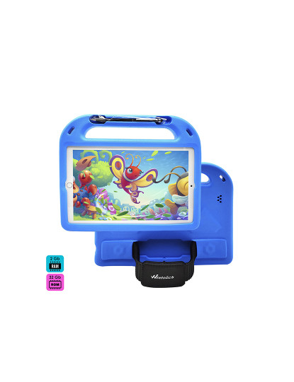 imagem de Tablet infantil K13 3G WiFi. Sistema operacional Android 7.0. Tela 10'' 1280x800px. MTK6592 Octa Core 1,7 GHz, 2 GB de RAM + 32 GB. Câmara dupla.1