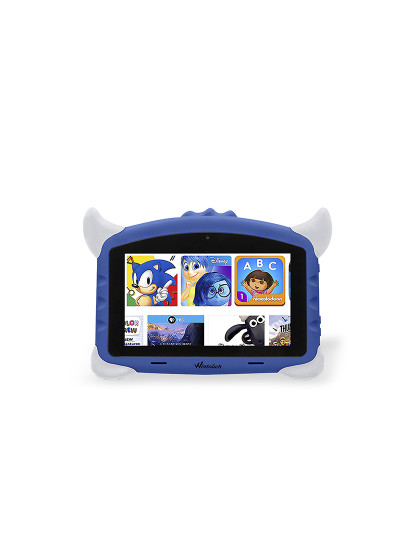 imagem de Tablet infantil K702 WiFi. Sistema operacional Android 7. Tela de 7'' 1024x600px. MTK 6735 Quad Core 1,5 GB de RAM + 16 GB. Câmara dupla.1