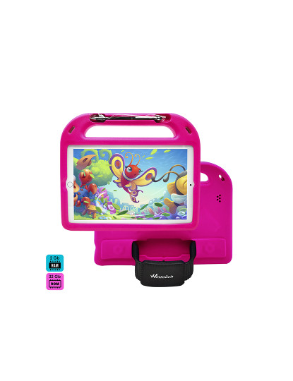 imagem de Tablet infantil K13 3G WiFi. Sistema operacional Android 7.0. Tela 10'' 1280x800px. MTK6592 Octa Core 1,7 GHz, 2 GB de RAM + 32 GB. Câmara dupla.1