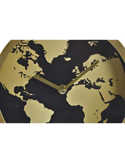 imagem de Relógio Mesa Metal Vidro Mapa-Mundo 2