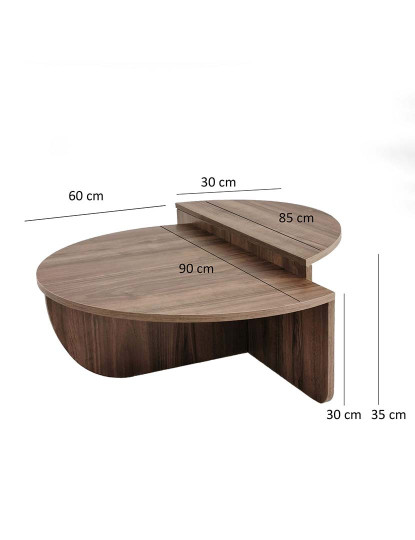 imagem de Mesa de Centro Podium Walnut8