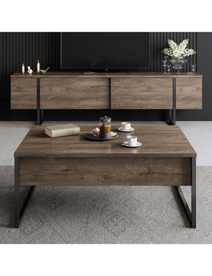 imagem de Móvel Tv Luxe Walnut Preto4