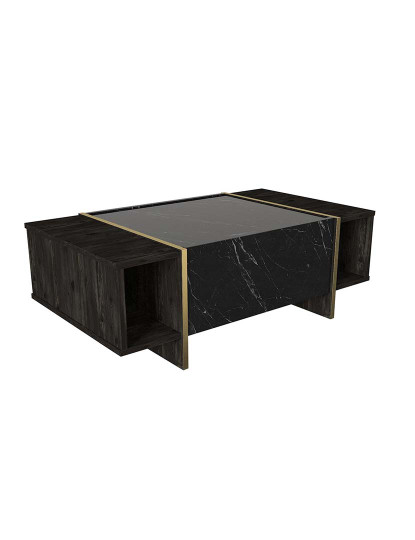 imagem de Mesa de Centro Veyron Preto e Dourado4