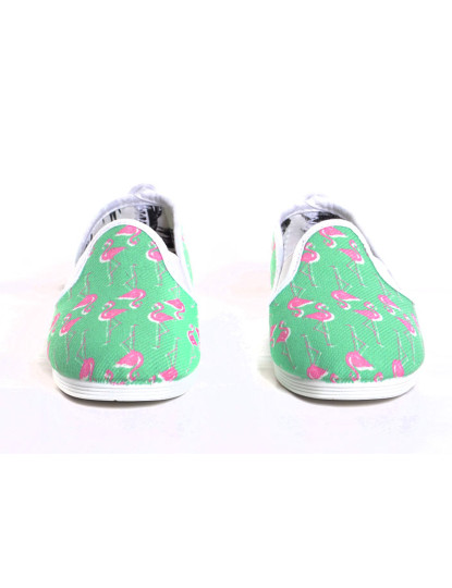 imagem de Slip-on Flossy Criança Print Flamingos Verde2