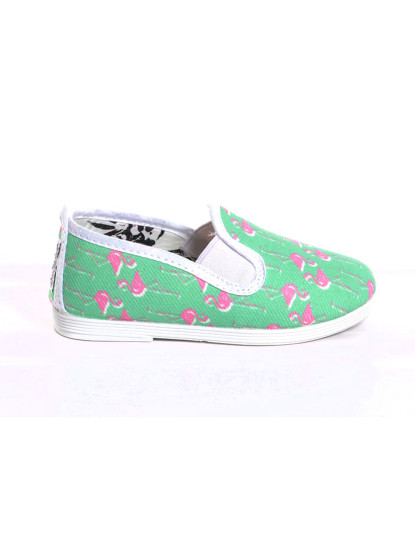 imagem de Slip-on Criança Print Flamingos Verde1