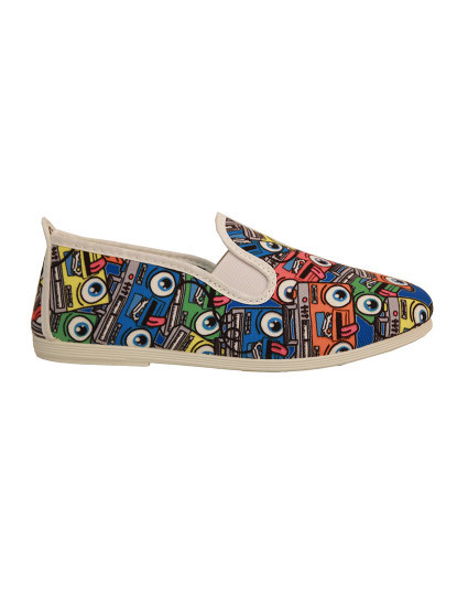 imagem de Slip-on Flossy Criança Print Xadrez Marinho2