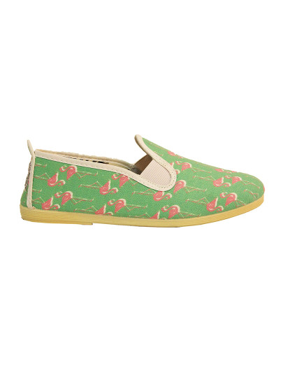 imagem de Slip-on Flossy Criança Print Flamingos Verde2