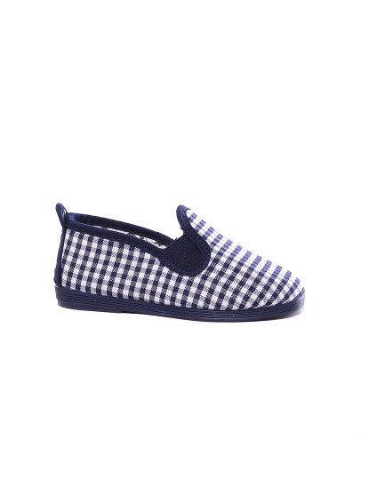 imagem de Slip-on Flossy Criança Print Xadrez Marinho1