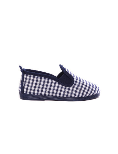 imagem de Slip-on Flossy Criança Print Xadrez Marinho2