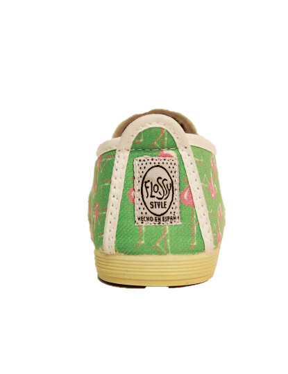 imagem de Slip-on Flossy Criança Print Flamingos Verde3