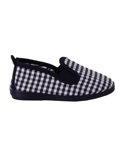 imagem de Slip-on Flossy Criança Print Xadrez Marinho2