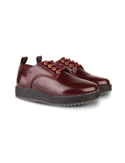 imagem de Sapato Blucher Ilhós Conguitos Menina Bordeaux2