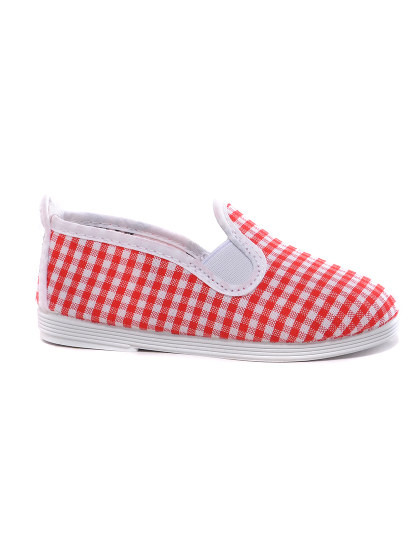 imagem de Slip-on Criança Print Xadrez Vermelho1