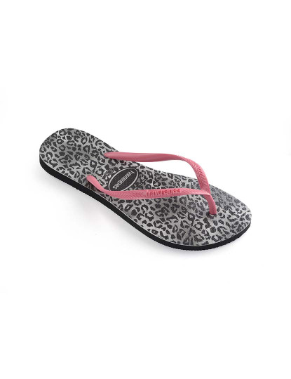 imagem de Havaianas Kids Slim Leopard Preto1