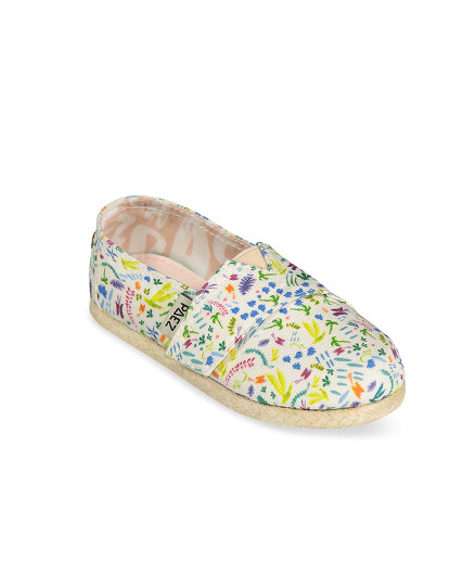 imagem de Paez Mini Kids Classic Raw Print Flowers Branco E Multicolor2