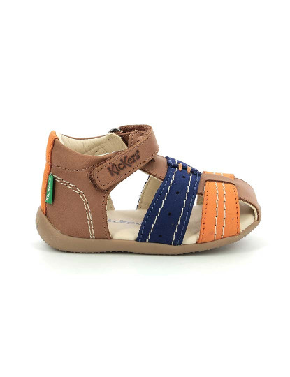 imagem de Sandália Bigbazar 2 Camel Orange Blue1