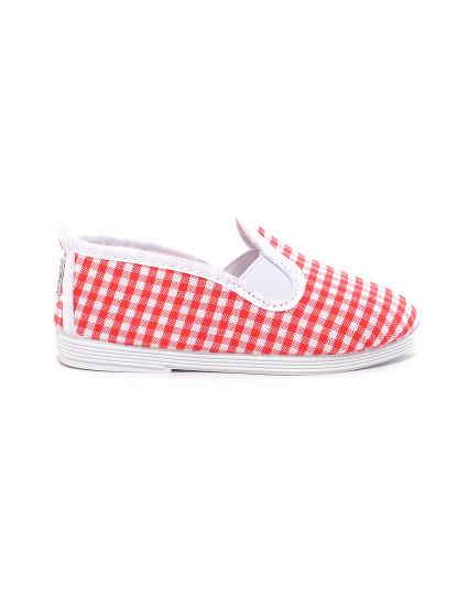 imagem de Slip-on Criança Print Xadrez Vermelho2