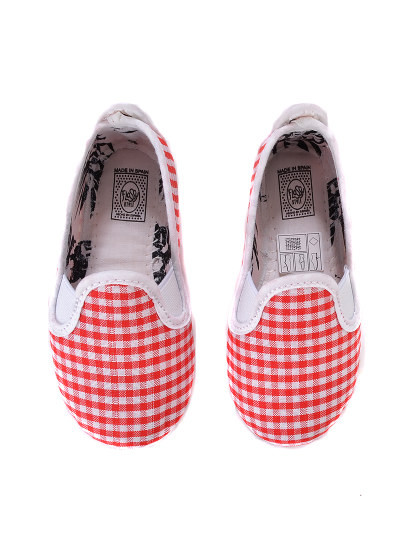 imagem de Slip-on Criança Print Xadrez Vermelho7