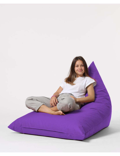 imagem de Pufe Pirâmide Grande Cama Roxo3