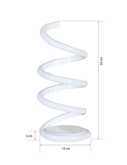 imagem de Candeeiro Mesa Vermeer Branco6