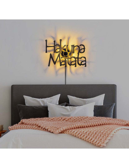 imagem de Candeeiro Parede Hakuna Matata Preto3