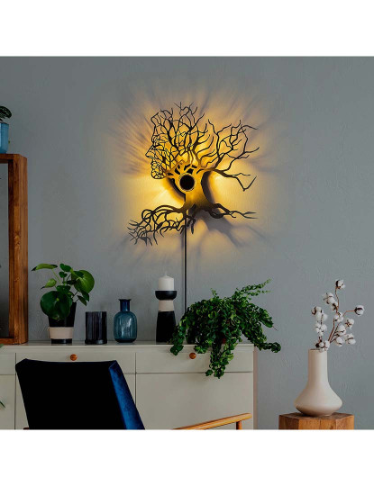 imagem de Candeeiro Parede Tree Man Preto2
