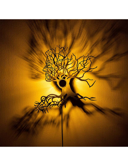 imagem de Candeeiro Parede Tree Man Preto4