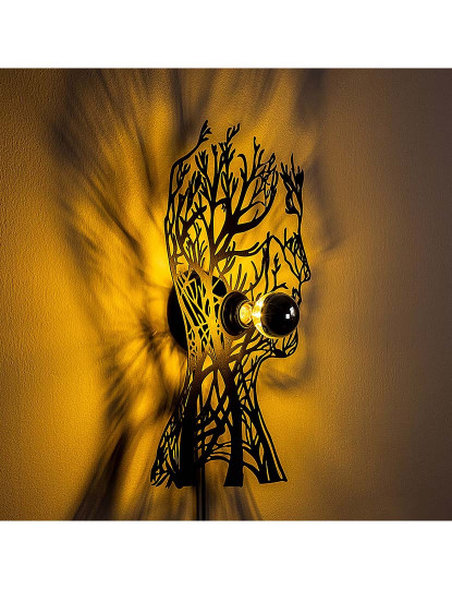 imagem de Candeeiro Parede Tree Man Preto5