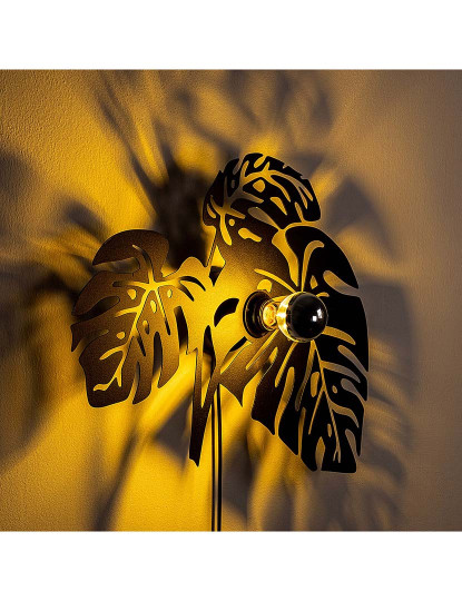 imagem de Candeeiro Parede Leaves Preto5