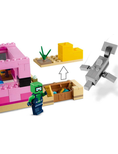 imagem de LEGO MINECRAFT A CASA DE AXOLOTL 212475