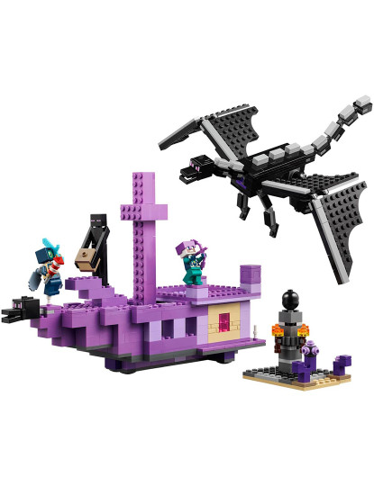 imagem de LEGO MINECRAFT O DRAGÃO ENDER NAVIO DO FIM 212643