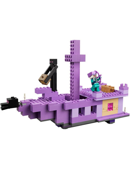 imagem de LEGO MINECRAFT O DRAGÃO ENDER NAVIO DO FIM 212644