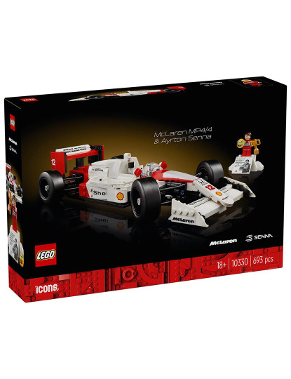 imagem de LEGO ICONS MCLAREN MP4/4 E AYRTON SENNA 103302