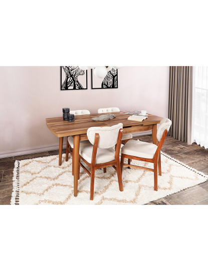 imagem de Mesa Jantar Inci Walnut2